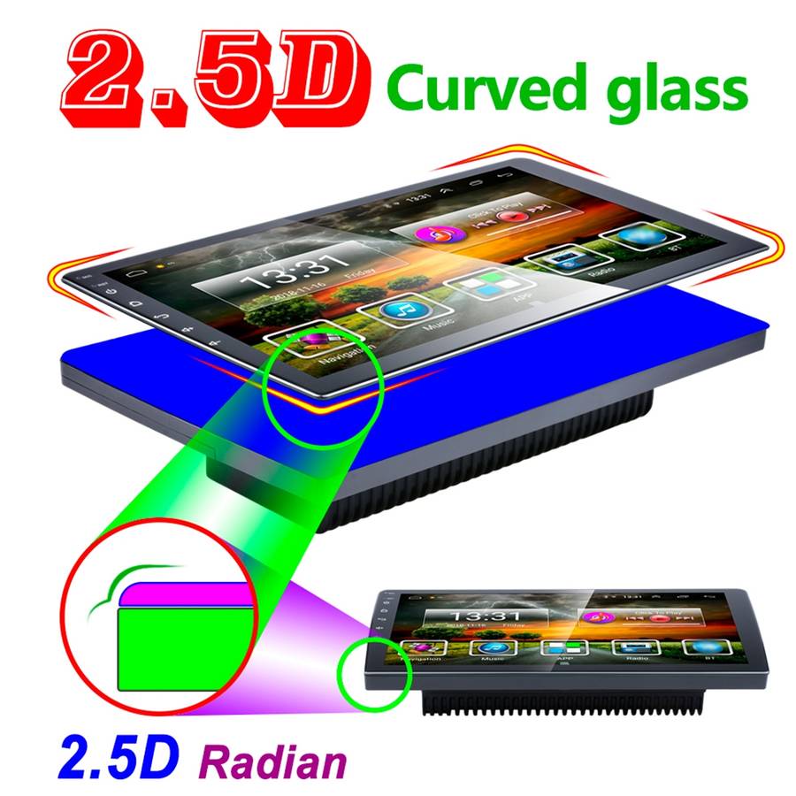 HD 10.1 inch Universal Car Android 8.1 Radio Receiver MP5 Player, Support FM & Bluetooth & TF Card &