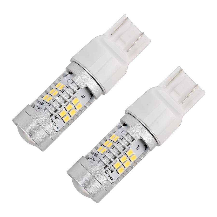 2 PCS 7443-T20-2835 10.5W 21 LEDs LED Car Brake Light DC 12~24V(Red Light)