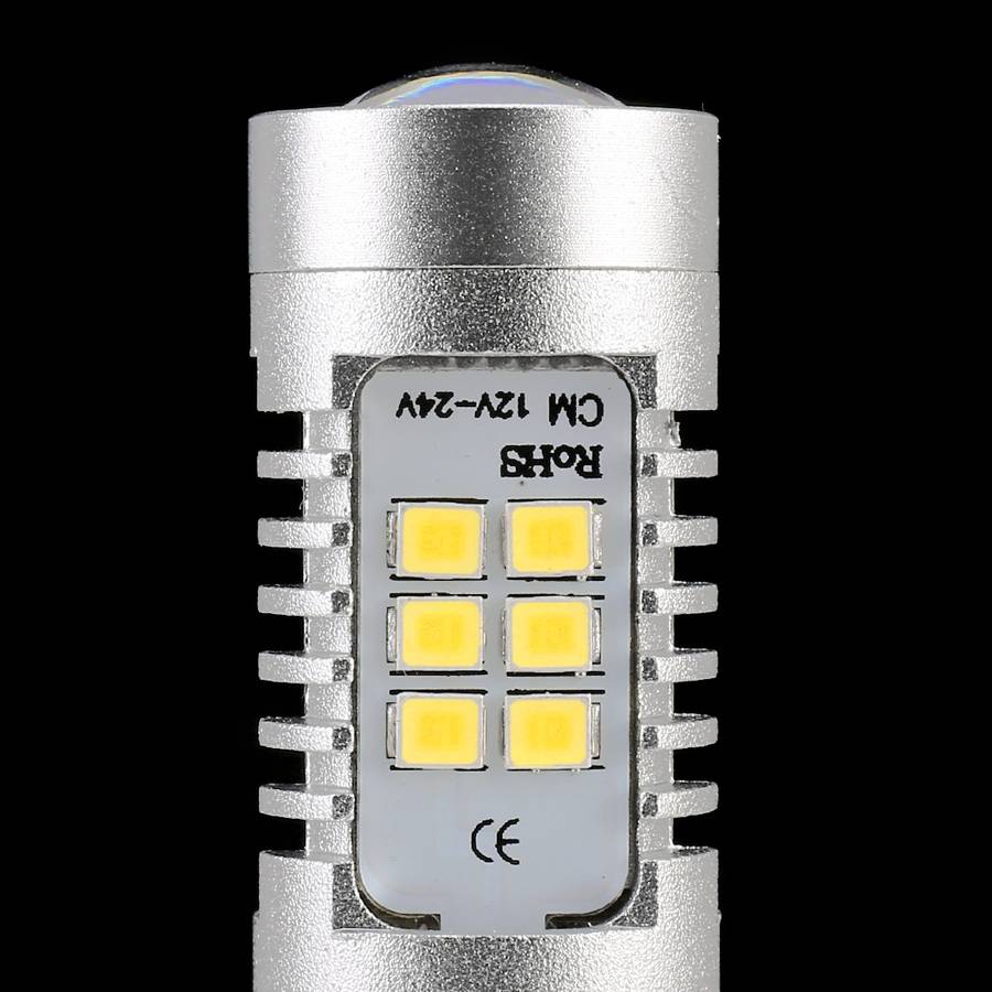2 PCS 7443-T20-2835 10.5W 21 LEDs LED Car Brake Light DC 12~24V(Red Light)