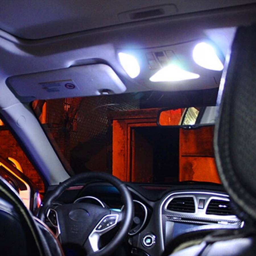 10 PCS 36mm DC12V / 1.7W / 7000K / 70LM 3LEDs SMD-5050 Car Reading Lamp(White Light)