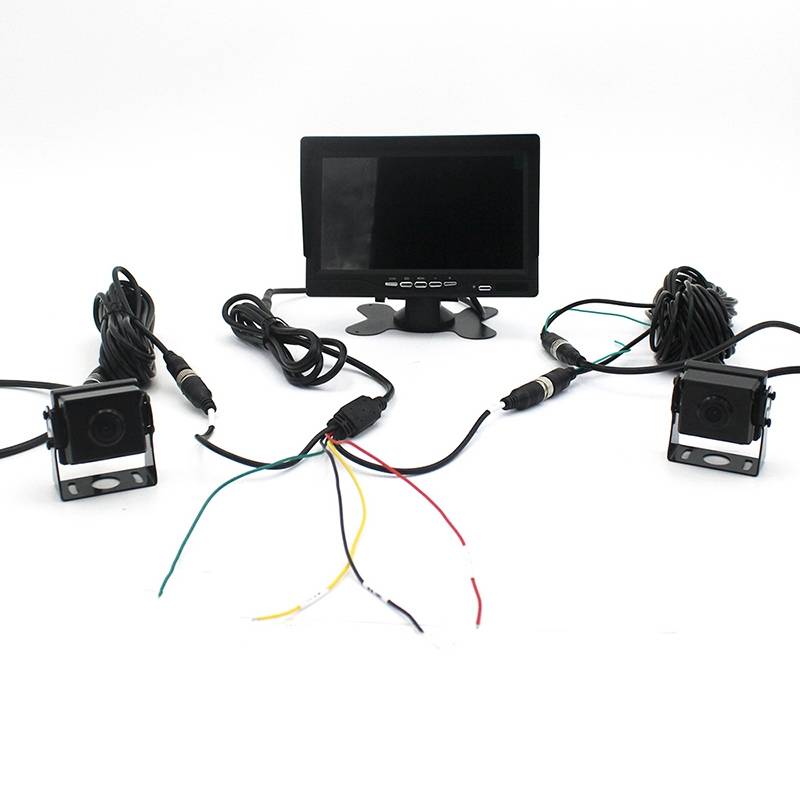 PZ612-2AHD IP67 120 Degree Car AHD 1080P 2 Megapixels 7 inch Front and Rear Double Recording 2 Way R