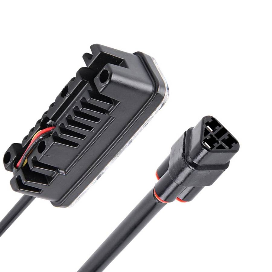 2 PCS DC 12V 6W 400 LM 6000K Tri Circular Car DRL&Turn Light(White Light + Yellow Light), Cable Leng