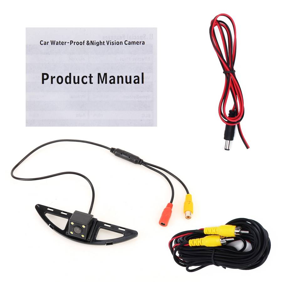 656x492 Effective Pixel HD Waterproof 4 LED Night Vision Wide Angle Car Rear View Backup Reverse Cam