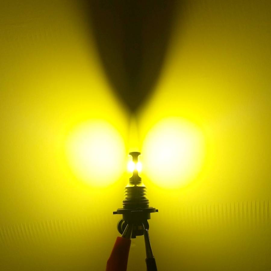 2 PCS T20/7440 72W 1000LM 6000-6500K Bright White Light Car Turn Backup LED Bul ... (Yellow Light)