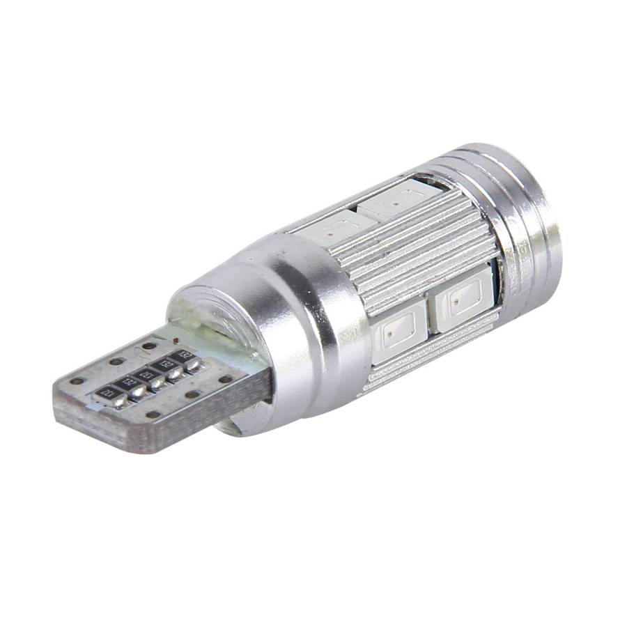 2 PCS T10 6W White Light 10 SMD 5630 LED Error-Free Canbus Car Clearance Lights Lamp, DC 12V