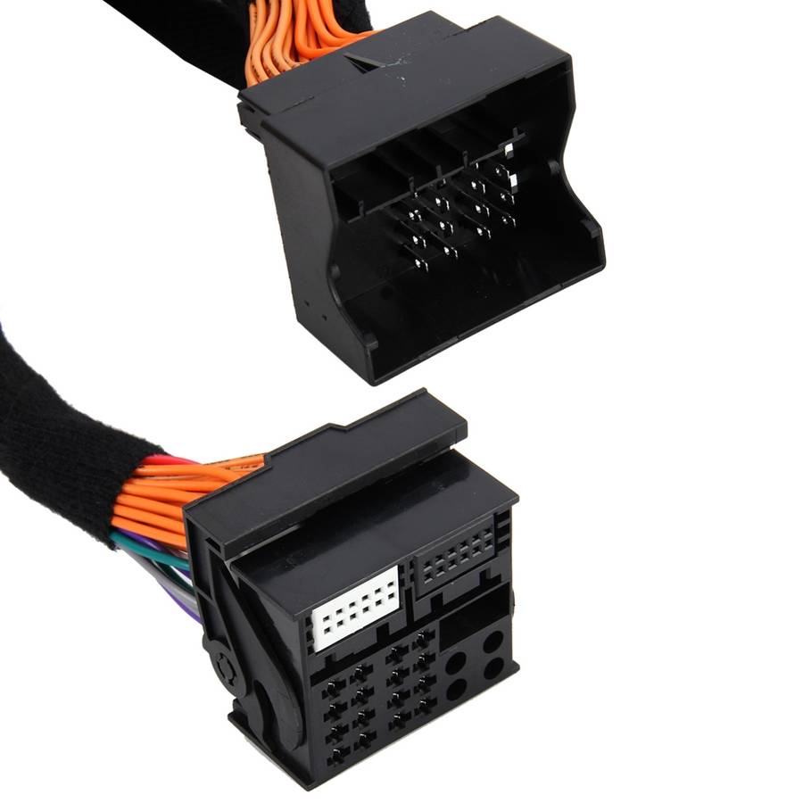 Car Radio DVD GPS DSP Ampplified Audio Extension Power Cable Wiring, Cable Length: 1.5m, For Volkswa