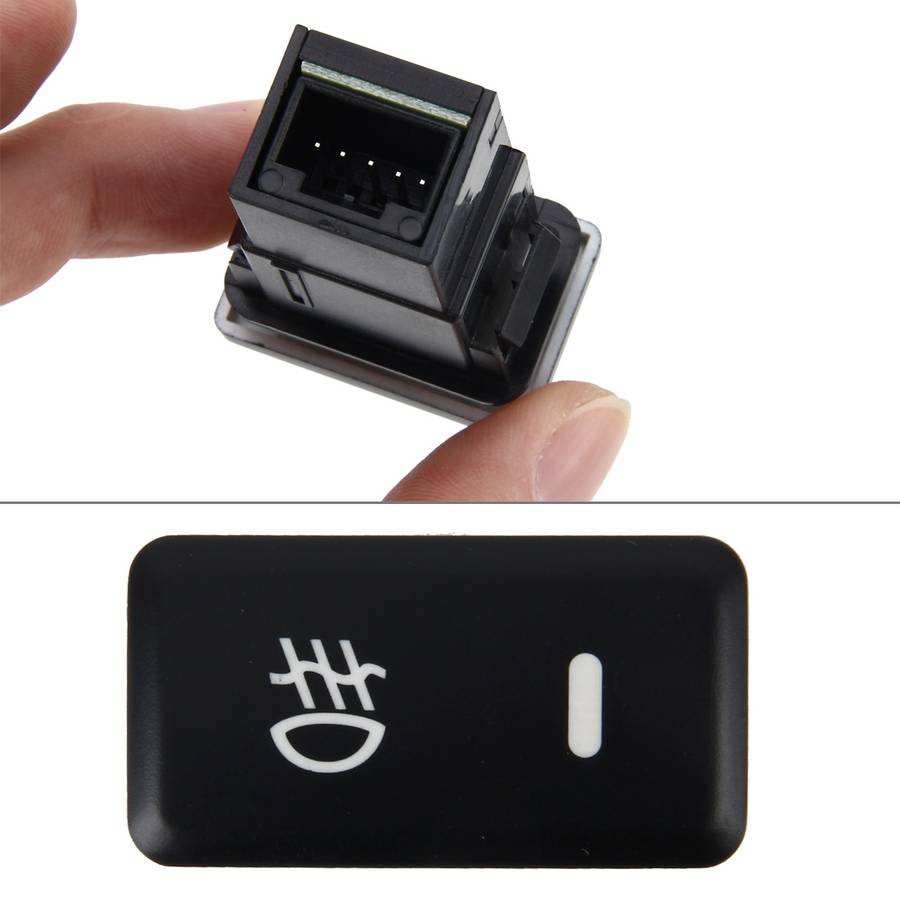 Car Fog Light Lamp Indicator 5 PIN On and Off Button Switch Control 4 Cable Auto Car Fog Light 5 Pin