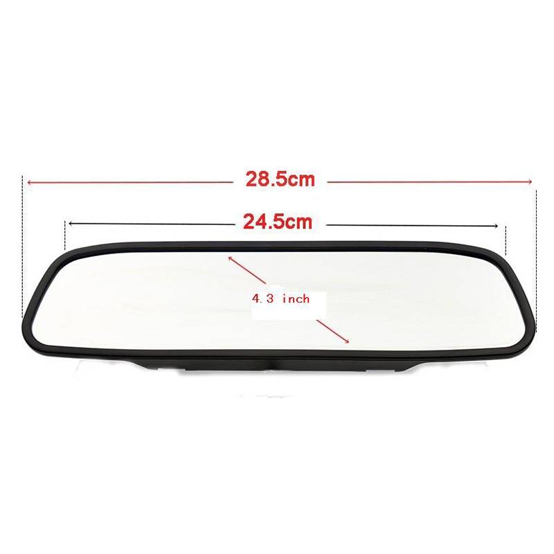 PZ-705 4.3 inch TFT LCD Car Rear View Mirror Monitor for Car Rearview Parking Video Systems