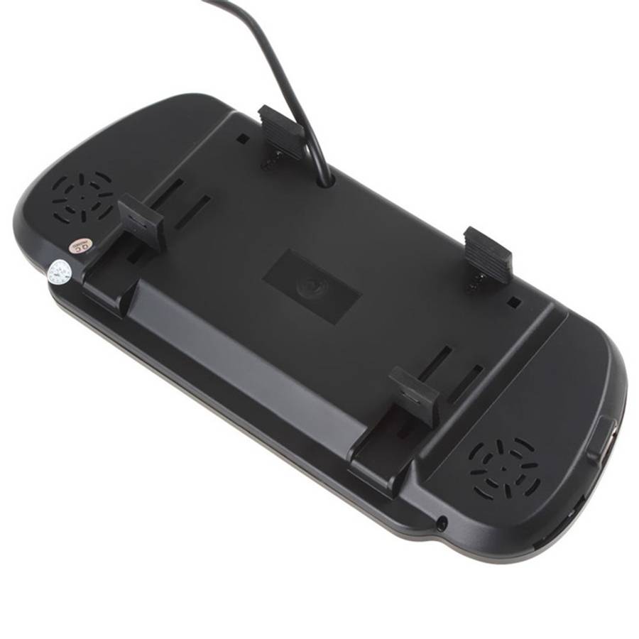 PZ-710 7.0 inch TFT LCD Car Rearview Mirror Monitor with Remote Control, Support Bluetooth / MP5 Pla