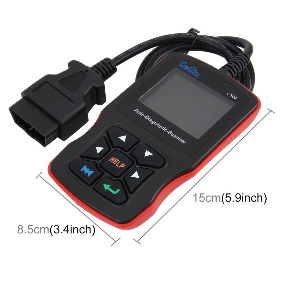 C500 Code Scanner 320*240 Pixel Display Car Scanner Fault Code Reader Scanner Update Online Automot