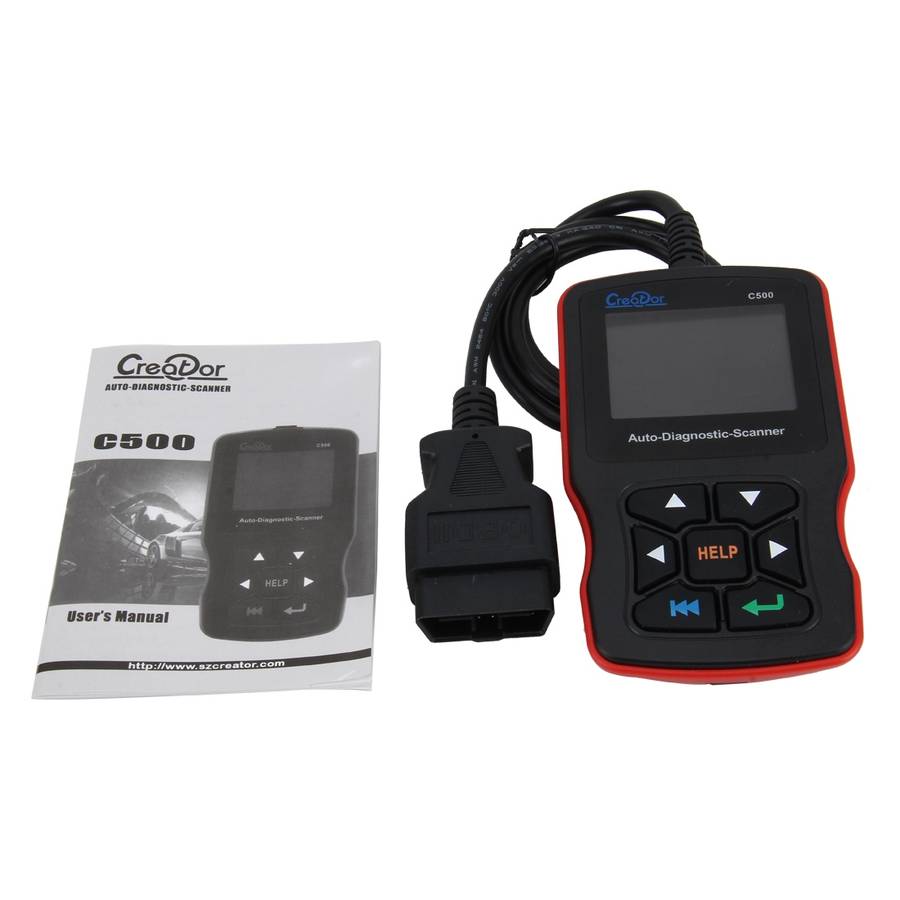 C500 Code Scanner 320*240 Pixel Display Car Scanner Fault Code Reader Scanner Update Online Automot