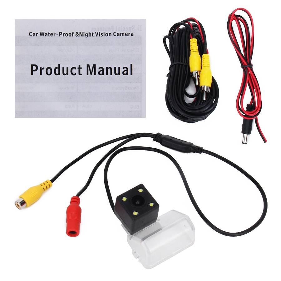 656492 Effective Pixel NTSC 60HZ CMOS II Waterproof Car Rear View Backup Camera With 4 LED Lamps f