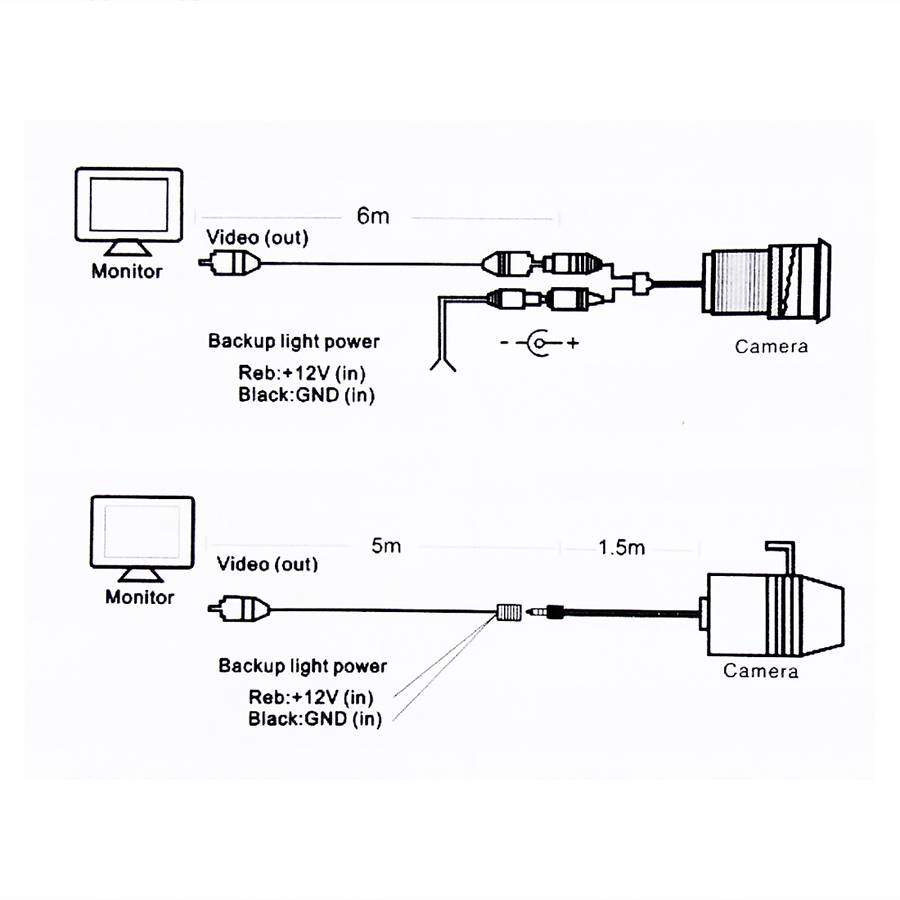 656492 Effective Pixel HD Waterproof 4 LED Night Vision Wide Angle Car Rear View Backup Cam