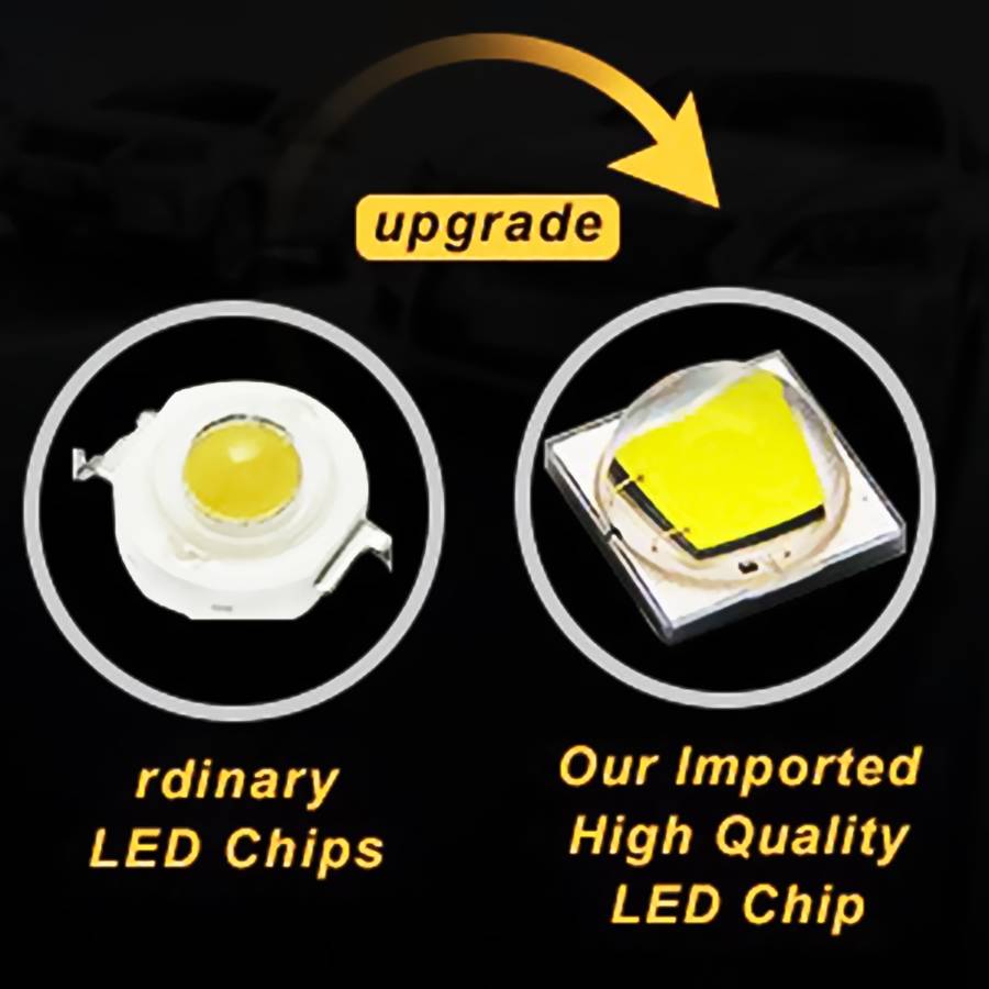 2 PCS 51W 3500LM 6500K White Light 17 LED Waterproof Car Boat Marine Work Lights Spotlight LED Bulb