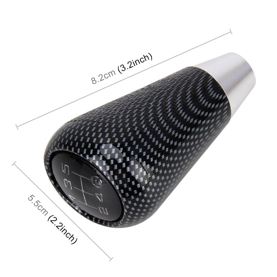 Universal Vehicle Modified Resin Shifter Manual 6-Speed Gear Shift Knob, Size: 8.2*5.5cm (Black)