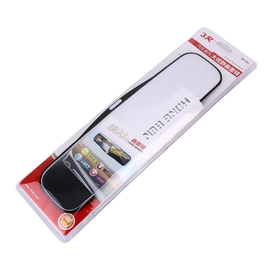3R-331 Car Truck Interior Rear View Blind Spot Adjustable Wide Angle Curved Mirror, Size: 30*8.5*3.5