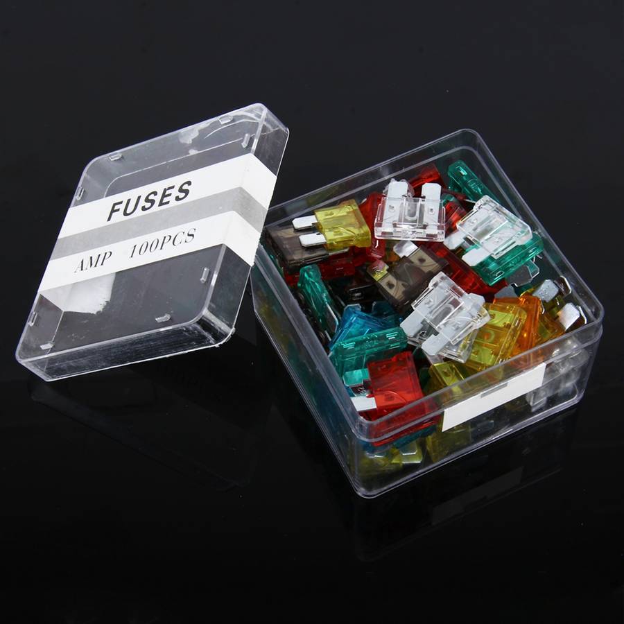 100 PCS 5Amp 7.5Amp 10Amp 15Amp 20Amp 25Amp 30Amp Add-a-circuit Fuse Tap Adapter Blade Fuse Holder(B