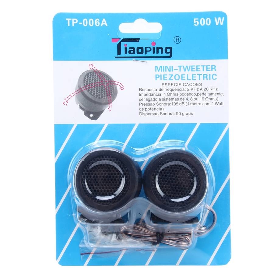 2 PCS 5KHZ-20KHZ Mini Piezo Electric Tweeters for Cars