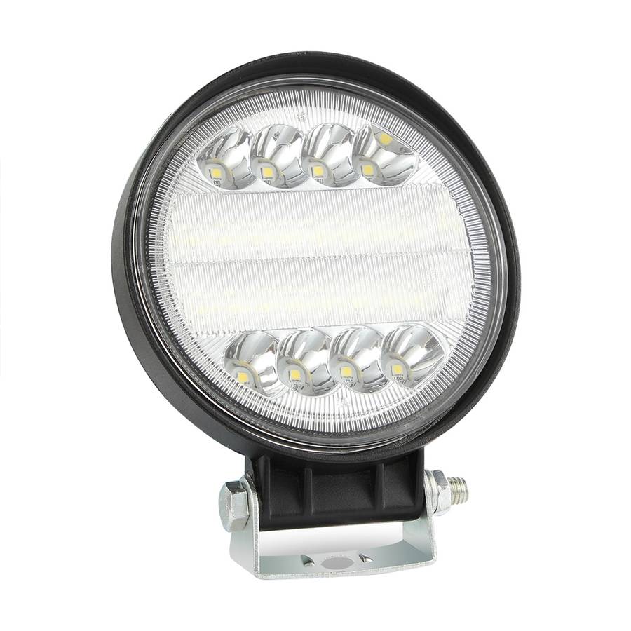 2 PCS 4 inch 15W Spot / Flood Light White Light Round-Shaped Waterproof Car SUV Work Lights Spotligh