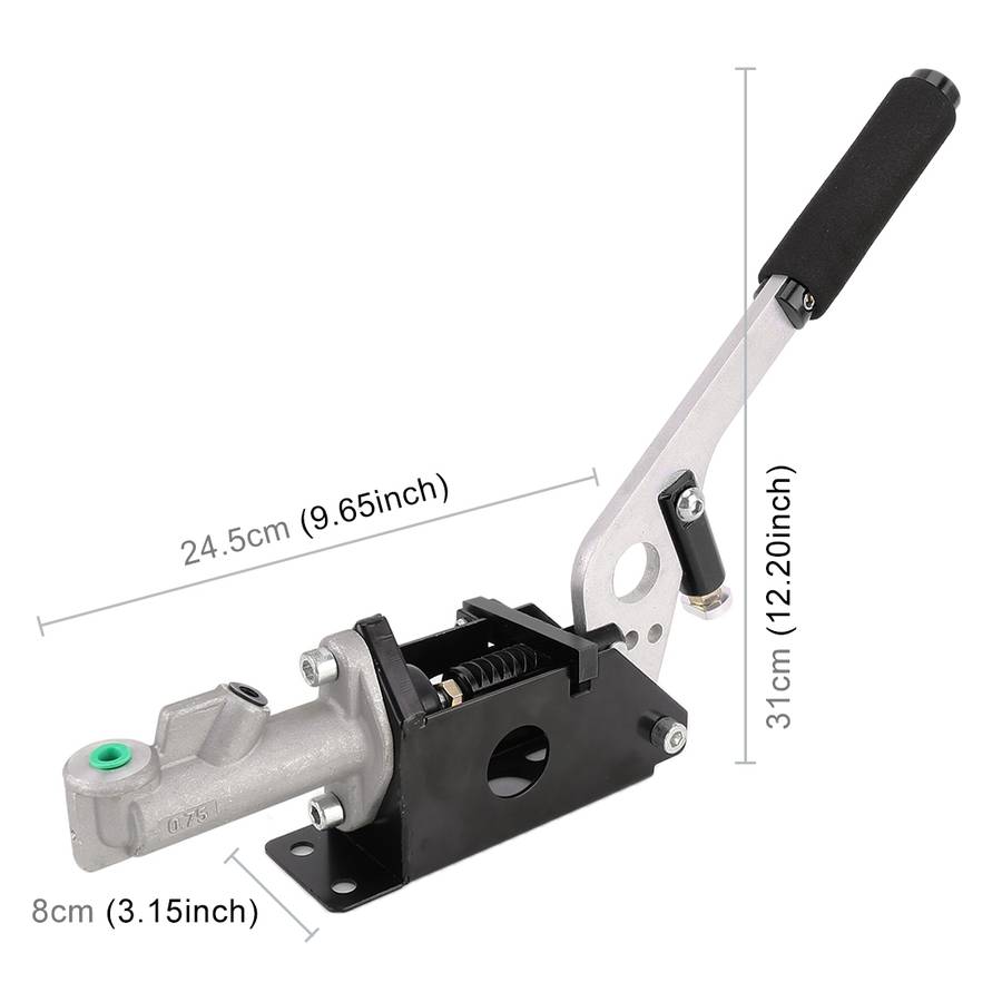Car Modification Racing Hydraulic Drift Handbrake Short Straight Handle(Black)