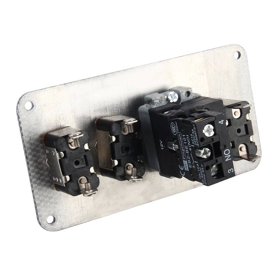 Racing Car Ignition Switch Panel Engine Start Start Push Button LED Racing Toggle Switch 12V Carbon