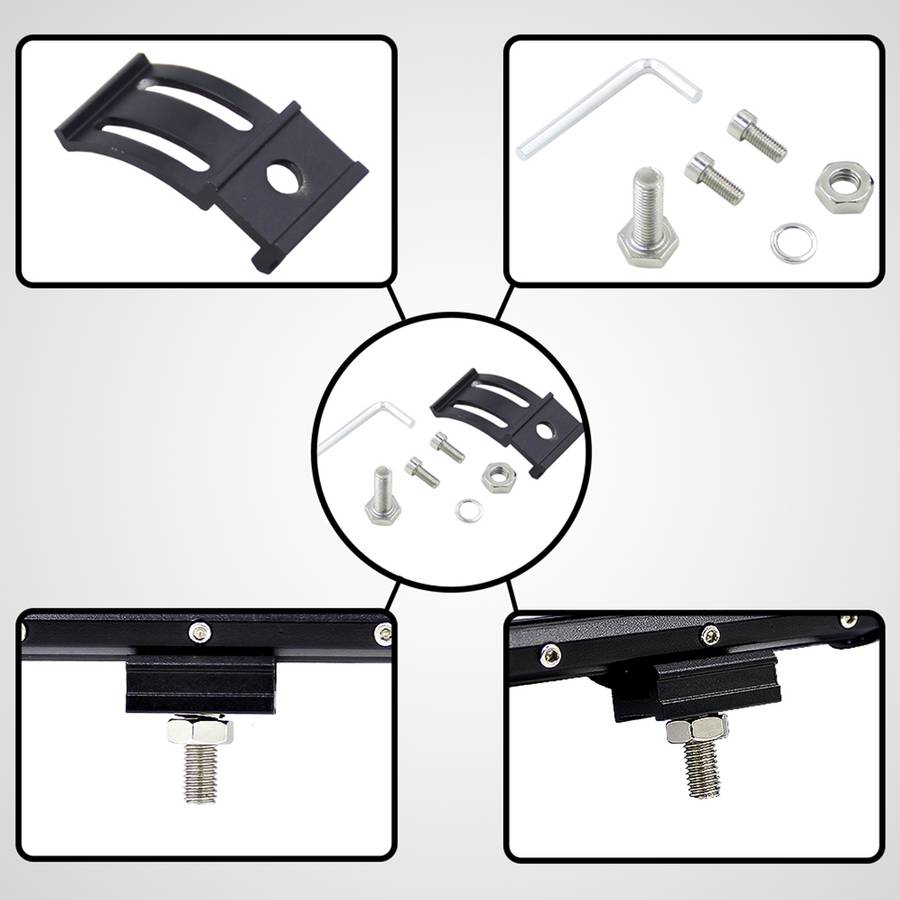 5 inch 18W 24 LED Waterproof IP67 Two Bar Modified Off-road Lights Spotlight Light Car Work Lights,