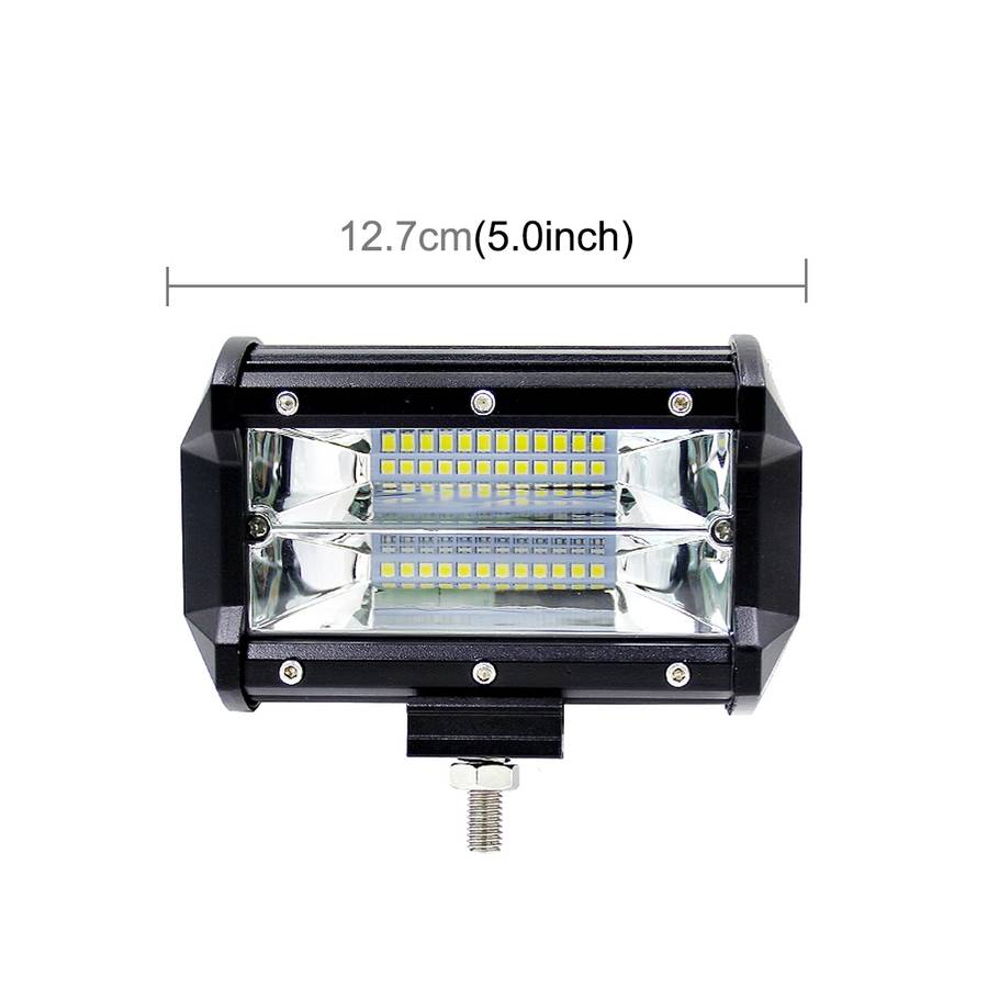 5 inch 18W 24 LED Waterproof IP67 Two Bar Modified Off-road Lights Spotlight Light Car Work Lights,