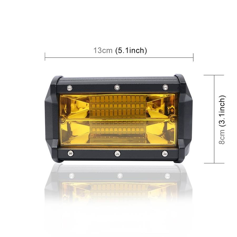 5 inch 18W 24 LED Waterproof IP67 Two Bar Modified Off-road Lights Spotlight Light Car Work Lights,