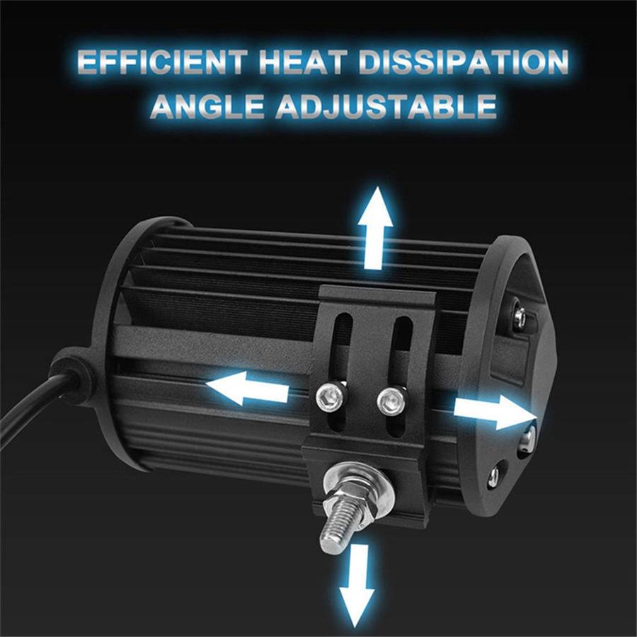 5 inch 18W 24 LED Waterproof IP67 Two Bar Modified Off-road Lights Spotlight Light Car Work Lights,