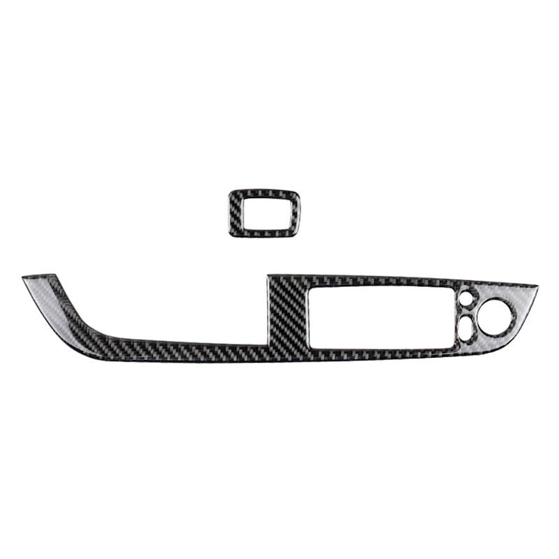 Car Carbon Fiber Window Lift Panel With Folding Key Soild Decorative Sticker for Left Drive BMW Z4