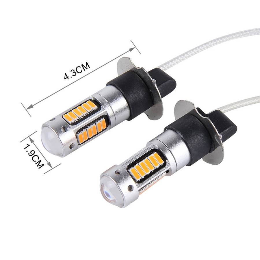 2 PCS H3 10W 30 SMD-4014 LEDs Car Fog Light, DC 12V(Blue Light)