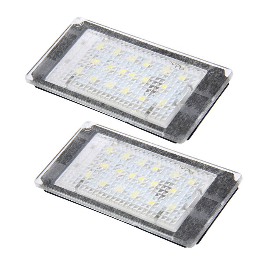 2 PCS License Plate Light with 18 SMD-3528 Lamps for BMW E46 2D M3 1998-2003,2W 120LM,6000K, DC12V