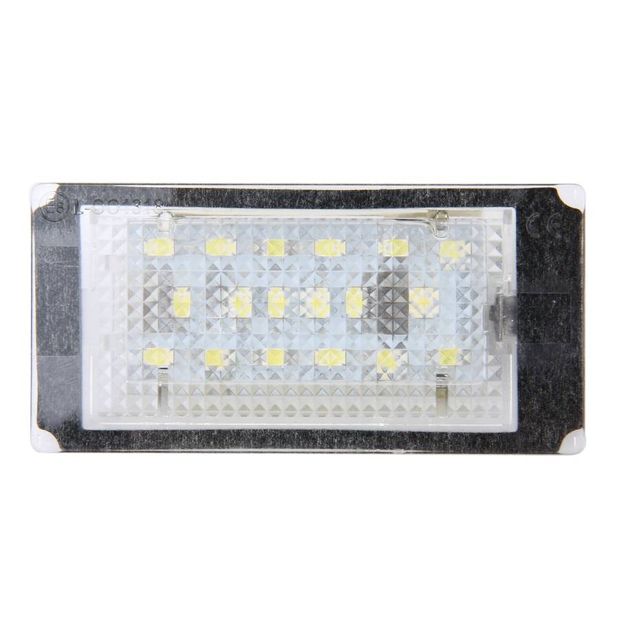 2 PCS License Plate Light with 18 SMD-3528 Lamps for BMW E46 2D M3 1998-2003,2W 120LM,6000K, DC12V
