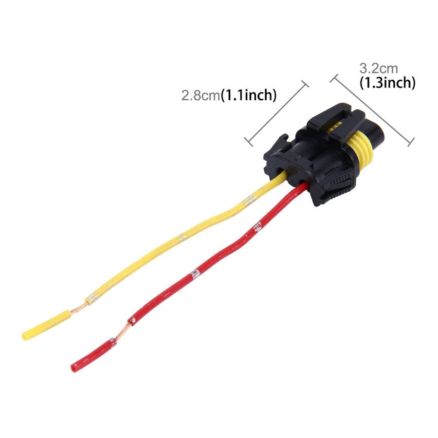 2 PCS 1156 Car Auto LED Bulb Socket Holder (No Including Light)