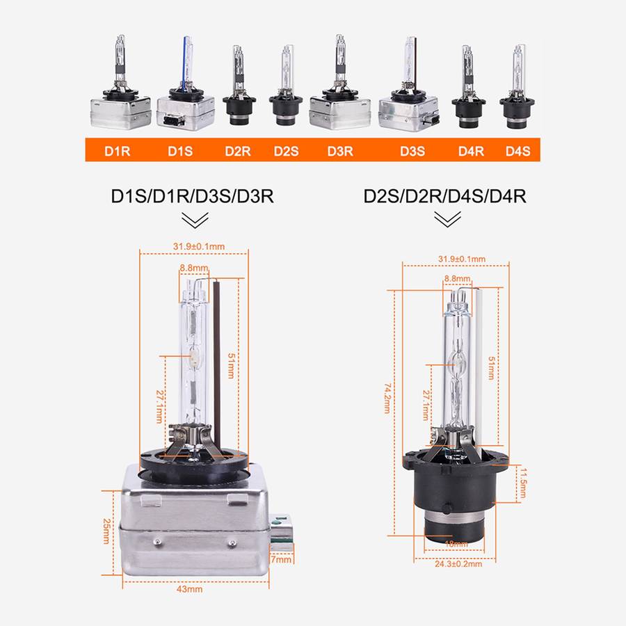2 PCS D2S 35W 3800 LM 4300K HID Bulbs Xenon Lights Lamps, DC 12V(White Light)