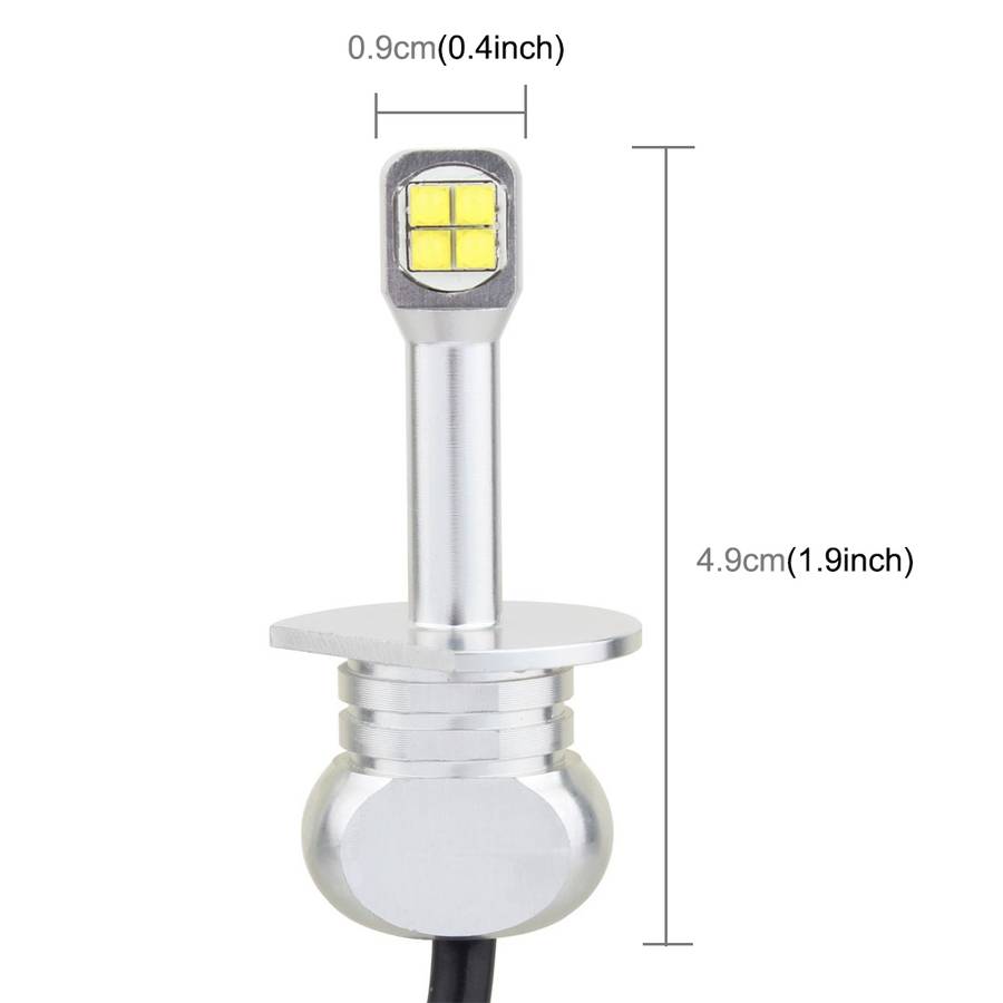 2 PCS H1 40W 800 LM 6000K 8 LEDs Car Fog Lights, DC 12V(White Light)