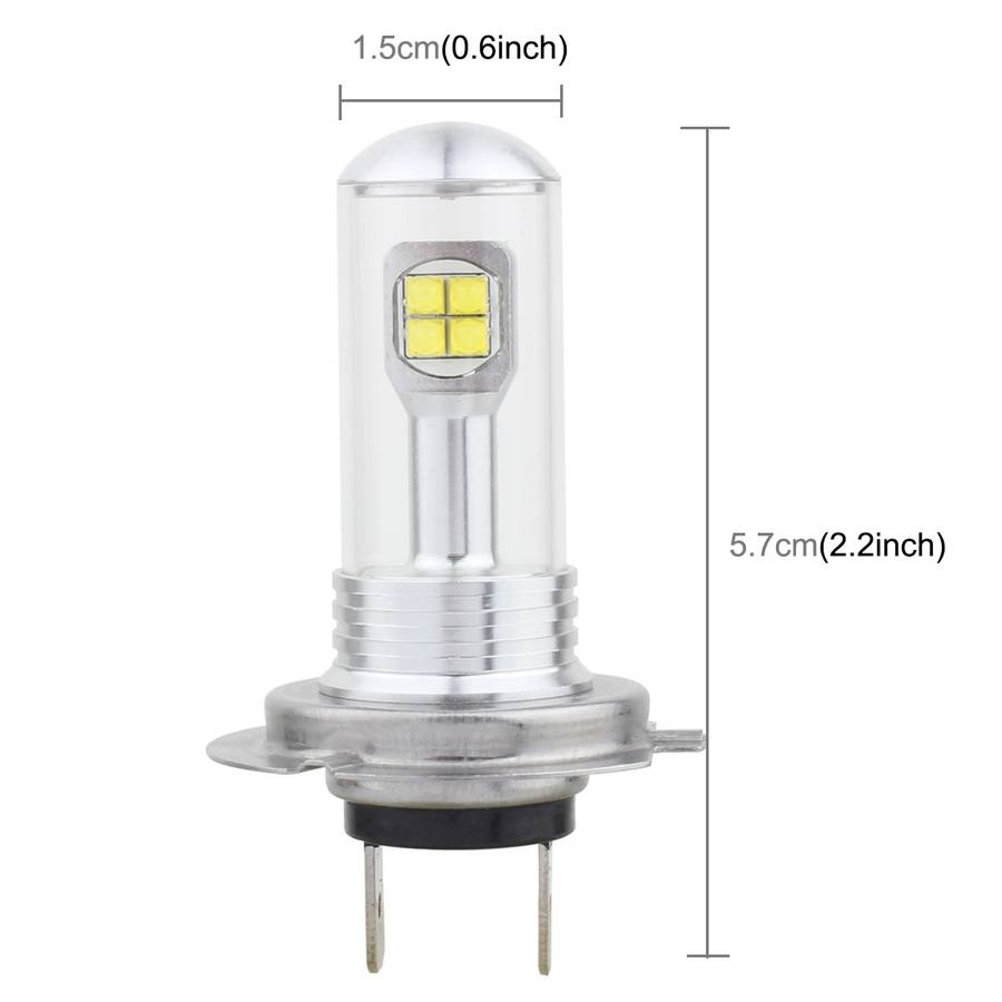 2 PCS H7 40W 800 LM 6000K 8 LEDs Car Fog Lights, DC 12V(White Light)