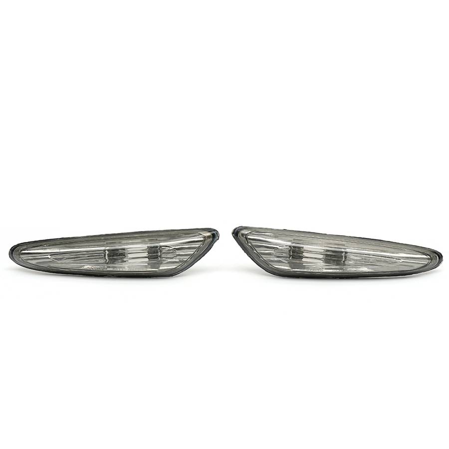 2 PCS Car Side Marker Lights / Turn Signal Lights Housing without Bulbs 63 13 7 165 742 ... (Grey)