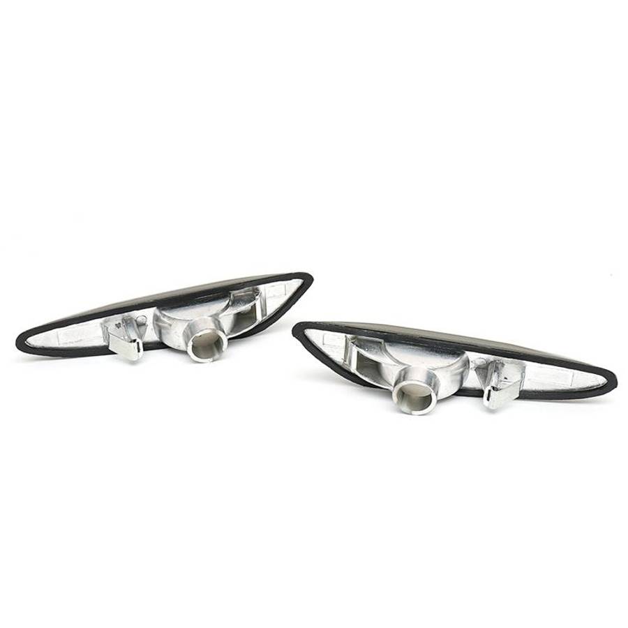 2 PCS Car Side Marker Lights / Turn Signal Lights Housing without Bulbs 63 13 7 165 742 ... (Grey)