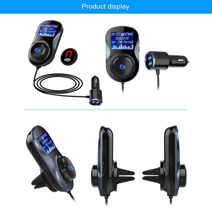 BC30 Wireless Bluetooth FM Transmitter Radio Adapter Car Charger