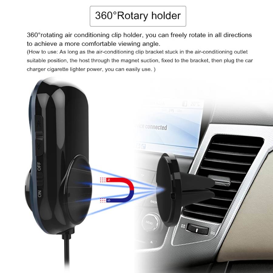 BC30 Wireless Bluetooth FM Transmitter Radio Adapter Car Charger