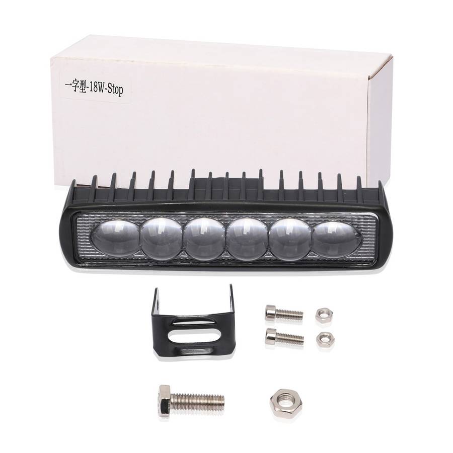 6 inch 18W 6000K IP68 8D Car Boat Marine Work Lights Spotlight LED Bulbs, DC 10-30V (White Light)