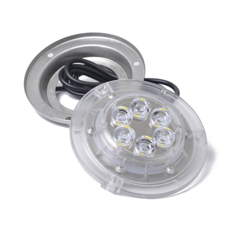 DC 10-30V 12W IP68 316 Stainless 6 LEDs Blue Light Underwater Light Boat High Power Bright for Marin