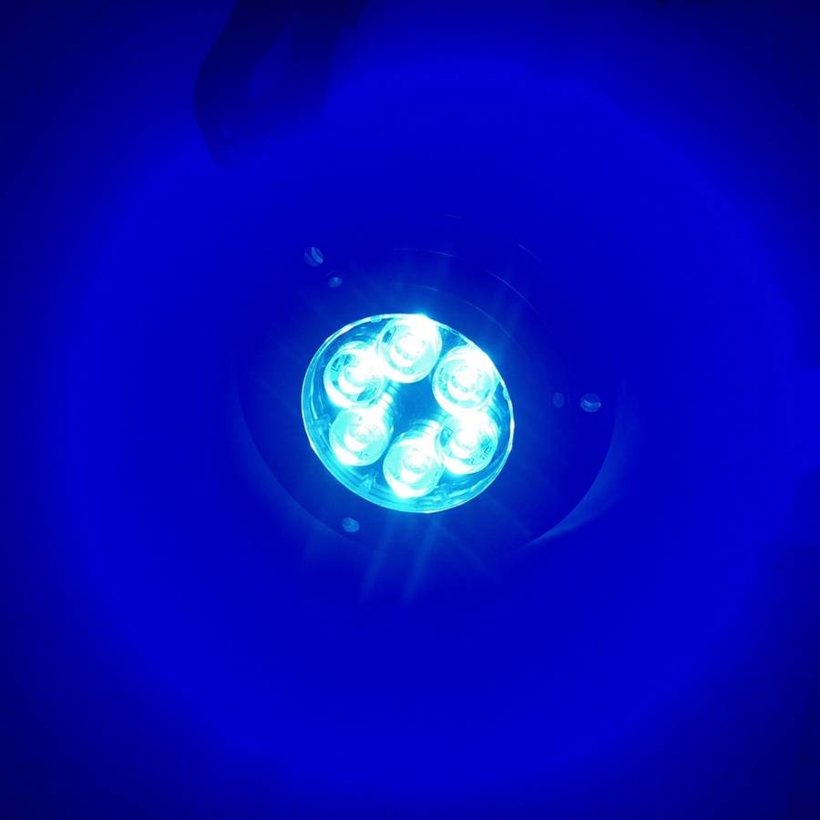 DC 10-30V 12W IP68 316 Stainless 6 LEDs Blue Light Underwater Light Boat High Power Bright for Marin