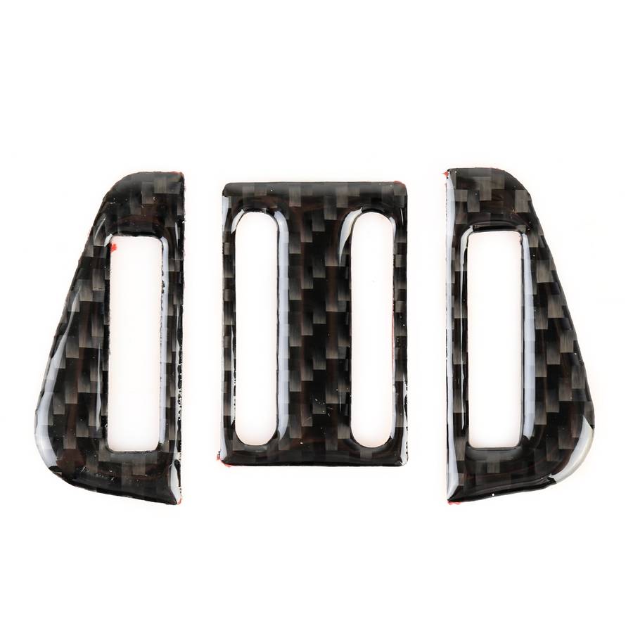 Carbon Fiber Car Air Outlet Decorative Sticker for Jaguar F-PACE 2016-2020