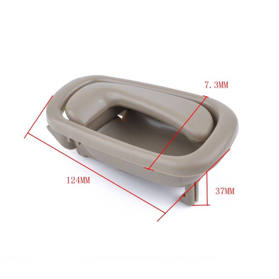 4 PCS Car Inner Door Handles 69205-02050 / 69206-02050 for Toyota Corolla 1998-2002 (Beige)