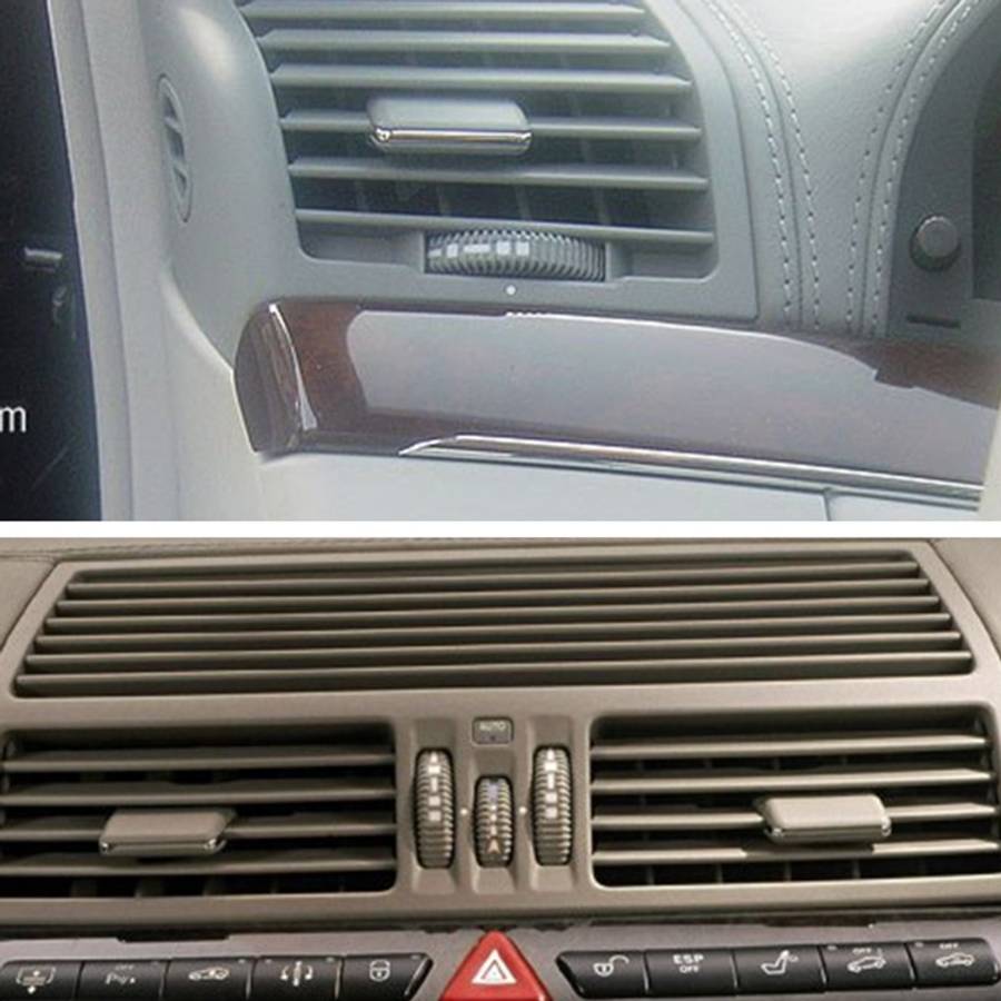 Car Middle Air Conditioning Exhaust Switch Paddle for Mercedes-Benz S Class W220 1998 ... (Khaki)