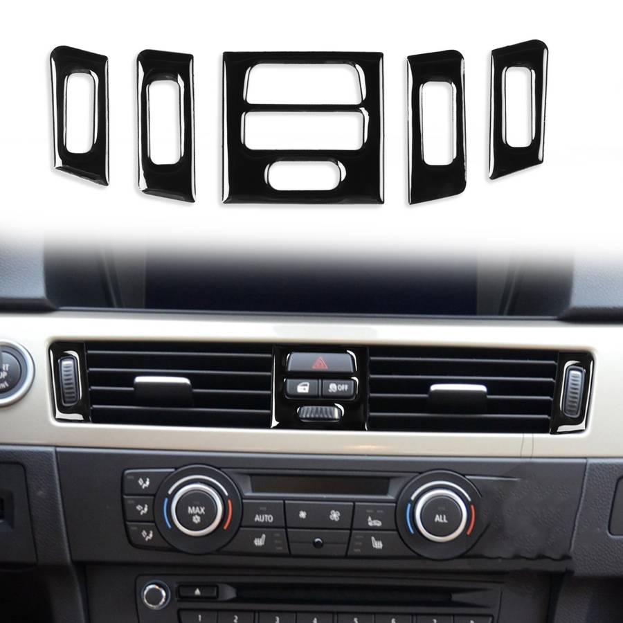 For BMW 3 Series E90/E92/E93 2005-2012 5pcs High Profile Car Air Conditioner Air Outlet Decorative S