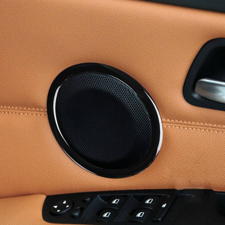 For BMW 3 Series E90 2008-2012 2pcs Car Universal Horn Circle Decorative Sticker, Left and Right Dri