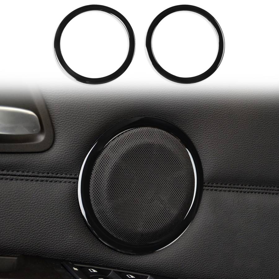 For BMW 3 Series E90 2008-2012 2pcs Car Universal Horn Circle Decorative Sticker, Left and Right Dri